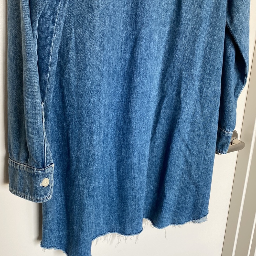 Reformation (New) Denim Shirt Dress View 5